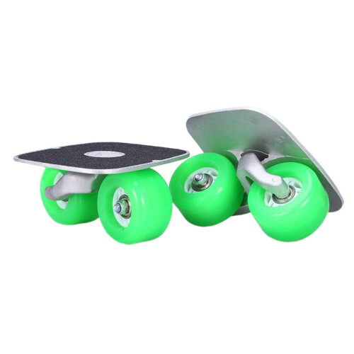 Roller Road Drift Skates Plate Outdoor Split Skateboard Solid Green Wh