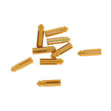 Set of 9 Pieces Anodised Aluminum Dart Flight Savers / Protectors Gold