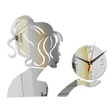 Modern Wall Clock 3D DIY Sticker Creative Wall Clock for Home Decorati