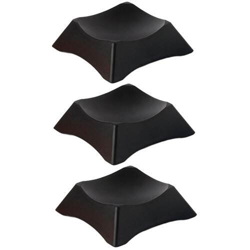 3x Black Ball Display Stand Storage Rack Bracket Support Base Base Spo