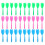 30 Pieces Multicolor Plastic Darts Shaft Flight Combo Set  Pink Blue G 2