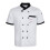 Chef Jacket Uniform Short Sleeve Hotel Kitchen Apparel Cook Coat L Whi 1