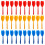 30 Pieces Multicolor Plastic Darts Shaft Flight Combo Set  Red Yellow 2