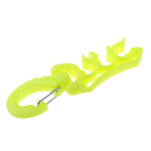 Scuba Diving Triple 3 BCD Hose Holder Retainer with Folding Snap Clip