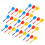 30 Pieces Multicolor Plastic Darts Shaft Flight Combo Set  Red Yellow 3