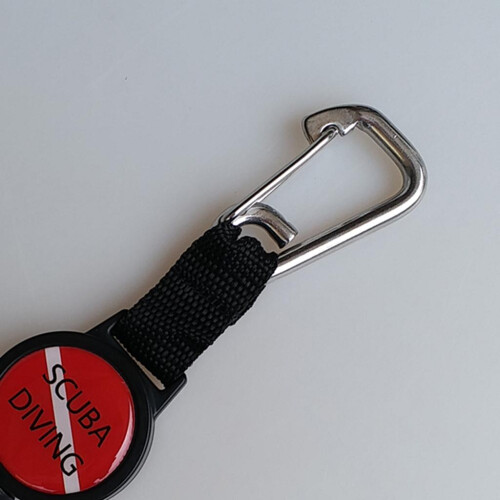 Stretchable Diving Webbing Hook Lanyard Fin Mask Gear Clip Stainless S 2