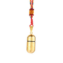 Stainless Steel Tube Pendant Necklace Hollow Case Capsule for Ashes Je