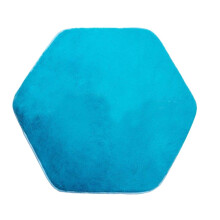 Soft Plush Kids Tent Carpet Rug Pad Bedroom - Hexagonal Blue