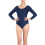 Women Gymnastics Leotards Long Sleeve Dance Athletic Bodysuit 2XL Dark 1
