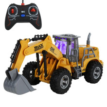 Mini Construction Car 5 Channel w/ Lights Toys for Boys Age 3 4 5 6 Ye
