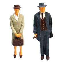 Hand Painted Miniature People Model Figurines Resin Figures Landscape