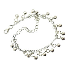 Belly Dance Anklet with Jingling Bells Beach Foot Wear Adjustable Silv