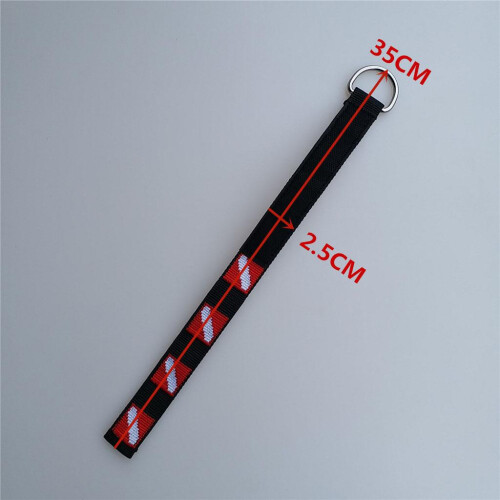Adjustable Scuba Diving Wrist Strap Lanyard Webbing Band with D-Ring 1