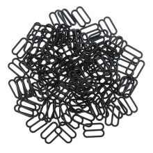 100 Pieces Plastic Bra Lingerie Strap Clips Hook Slider Buckle 15mm Bl