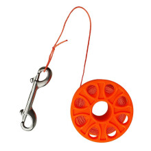 Scuba Diving Finger Spool Reel with 18m Guide Line Ended Bolt Clip Ora