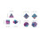 7 Pieces Polyhedral Dice for Dungeons and Dragons RPG Board Game Purpl 2