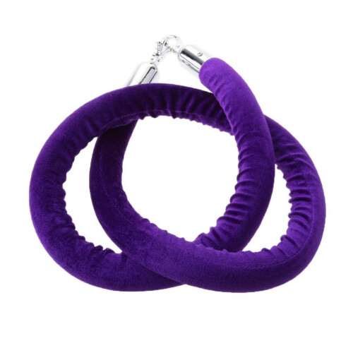 1x 1.5m Velvet Rope Crowd Control Stanchion Post Queue Line Barrier 1