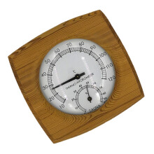 Wooden Sauna Room Thermometer and Hygrometer Wood