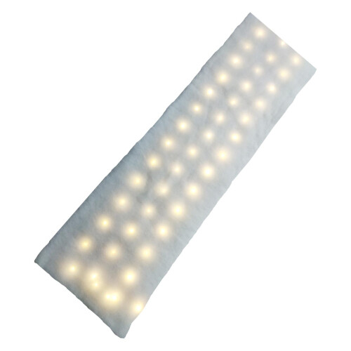 Artificial Snow Blanket Decorative with LED Lights Winter Decoration 1