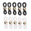 50Pcs Eye Glasses Spectacle Chain Strap Holder Loop Ends Black white 1 3