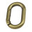 10x Spring Oval Rings Carabiner Spring Keyring Buckle Push Snap Hook B 3