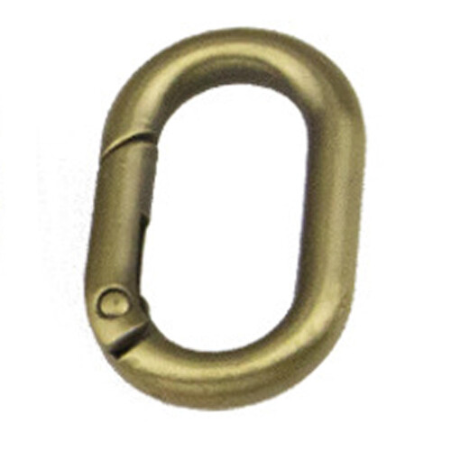 10x Spring Oval Rings Carabiner Spring Keyring Buckle Push Snap Hook B 2