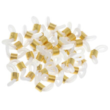50Pcs Rubber Metal Ends Connectors Retainers Holder for Eyeglass Chain
