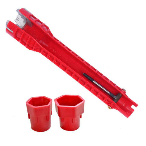 Multifunctional Faucet Socket Wrench with Gradienter Spanner Plumbers