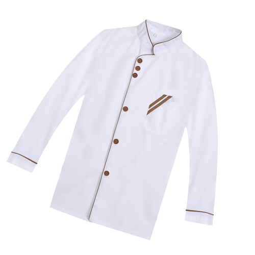 Kitchen Chef Clothing Jacket Coat Restaurant Cook Uniform Long Sleeves 1