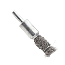 Stainless Steel Pen Shape Crimped Wire Brush 6mm Shank 6 x 16mm 0.15