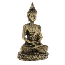 Small Thai Buddha Statue Figurine Sandstone Buddhist Home Decor Bronze
