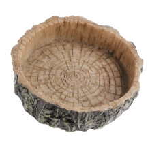Reptile Food and Water Dish Mini Corner Feeding Bowl Reptile Supplies