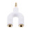 3.5mm Double Y Splitter Earphone Headphone Adapter 3