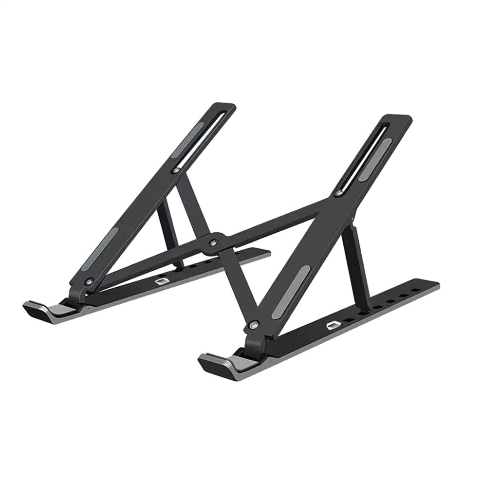 Adjustable Laptop Stand For Desk With Foldable Spacesaving Design And Stable Nonslip Support Black 9174973426707