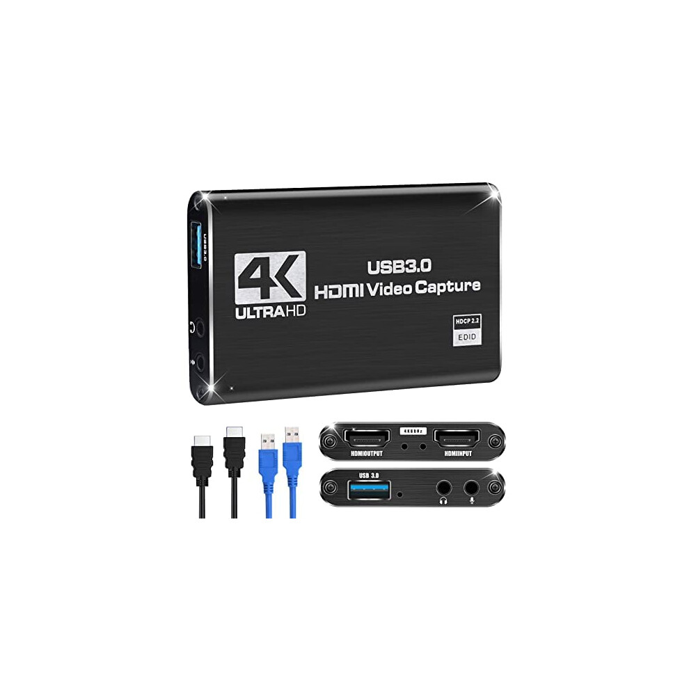 4K Ultra Hd Hdmi Video Capture Card For Nintendo Switch Streaming Usb 3.0 9053599164548