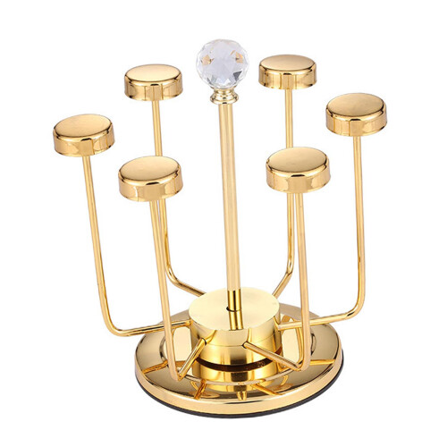 6 Cup Drying Rack Cup Holder Mug Organizer for Countertop Kitchen Rest