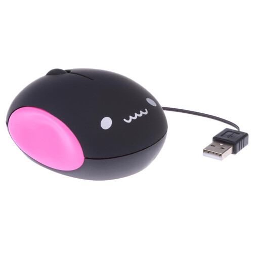 Cute Retractable USB Optical Scroll Mouse 1000DPI for Laptop PC Notebo 1