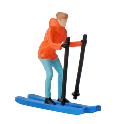 Miniature Model Skiing Figures Mini People Model for DIY Scene Layout