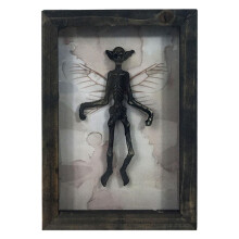 Clown Picture Frame Sculpture Halloween Ornament Figurine Office Decor