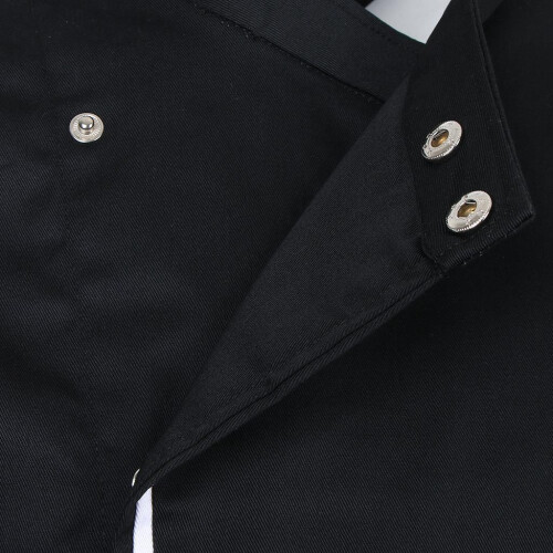 Retro Chef Jacket Coat Uniform Long Sleeve Hotel Kitchen Apparel 2XL B 2