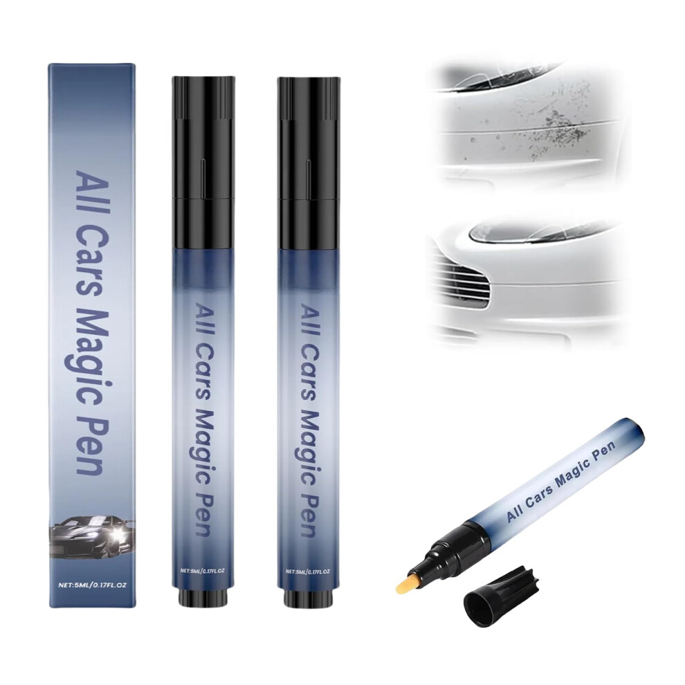 Car Scratch Remover And Touch Up Paint Pen, Instant For All Colors, 2 Pack Weatherproof 9053599069188