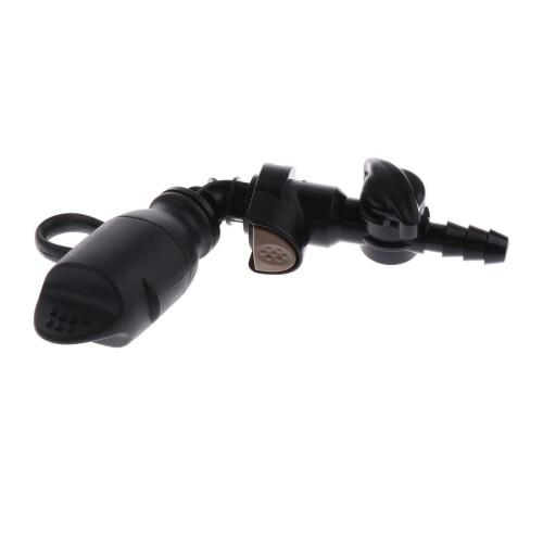 Water Bag Hydration Pack Bite Valve Nozzle Bladder Black 7.5x7cm 90 De