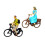 Realistic 1/87 Scale Cyclist Figures Tiny People for Diorama Layout De 1