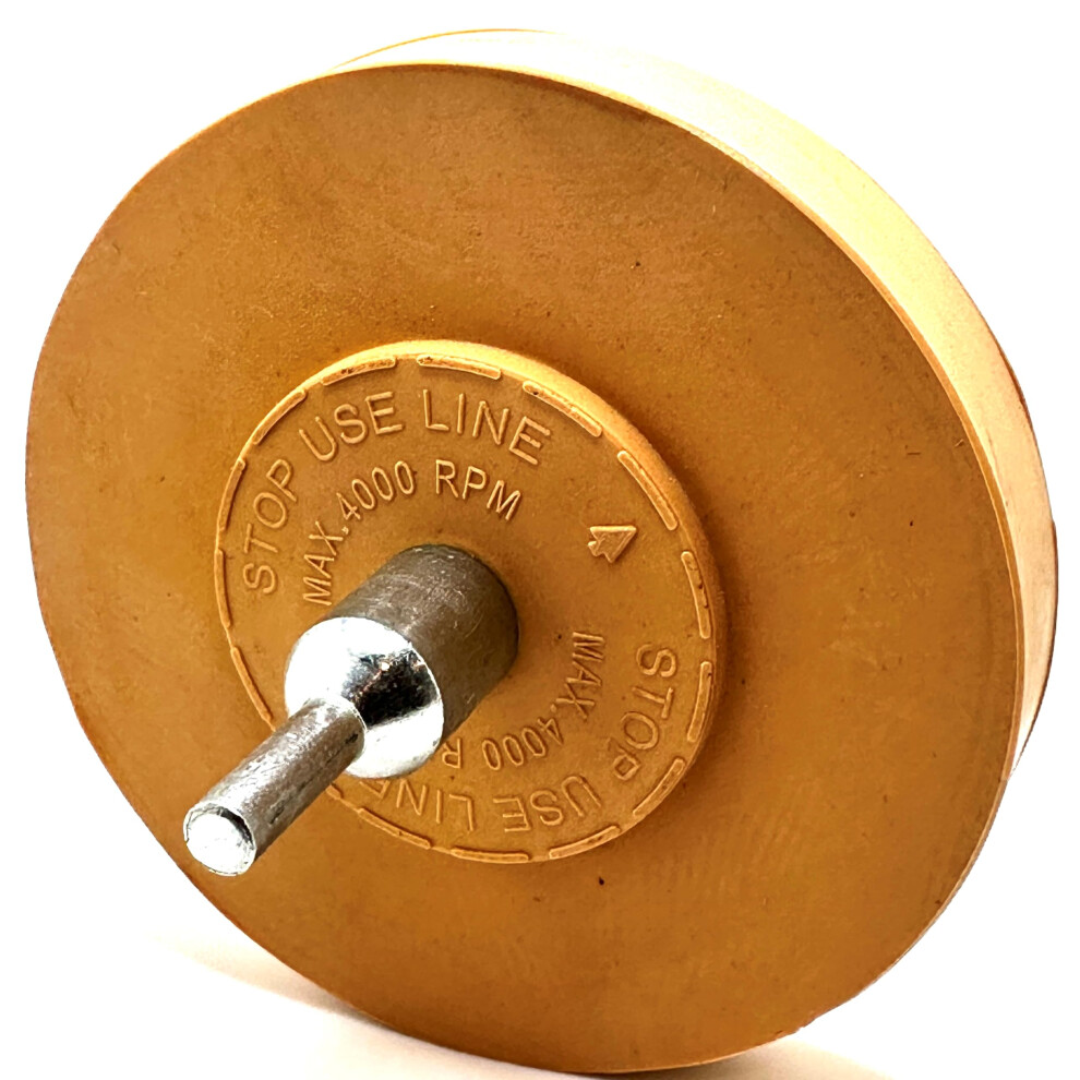 Decal Remover Wheel For Drill With Durable Rubber, Fast Paintsafe Vinyl Sticker And Pinstripe Removal 9455672734240