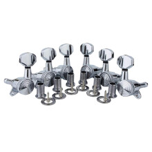 6Pcs Lock String Tuning Key Pegs Tuners Set Gear Ratio 1:18 for Guitar