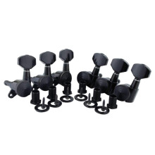 6Pcs Lock String Tuning Key Pegs Tuners Set Gear Ratio 1:18 for Guitar
