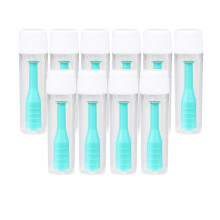 Soft Hard Contact Lens Remover Insertion Tool Stick Plunger Green 10pc