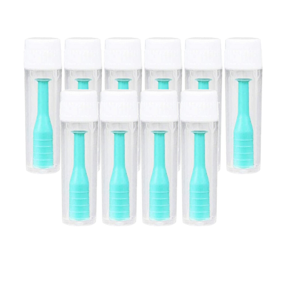 Green Soft Hard Contact Lens Remover Insertion Tool Stick Plunger 10Pc
