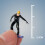 Miniature Model Skiing Figures Mini People Model for DIY Scene Layout 2