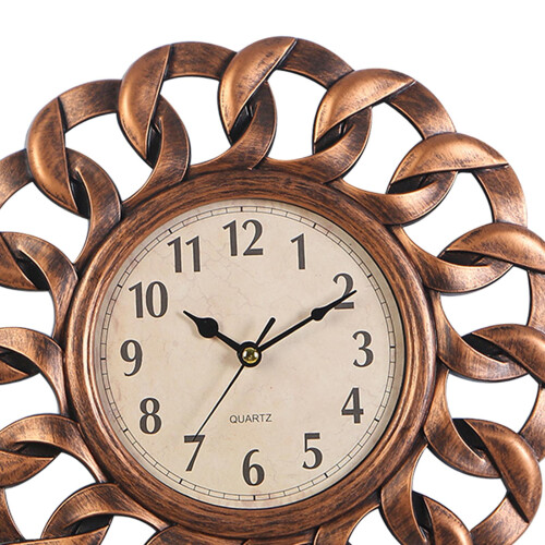 Retro Wall Clock Silent Stylish Decorative for Decor Dining Room Resta 2